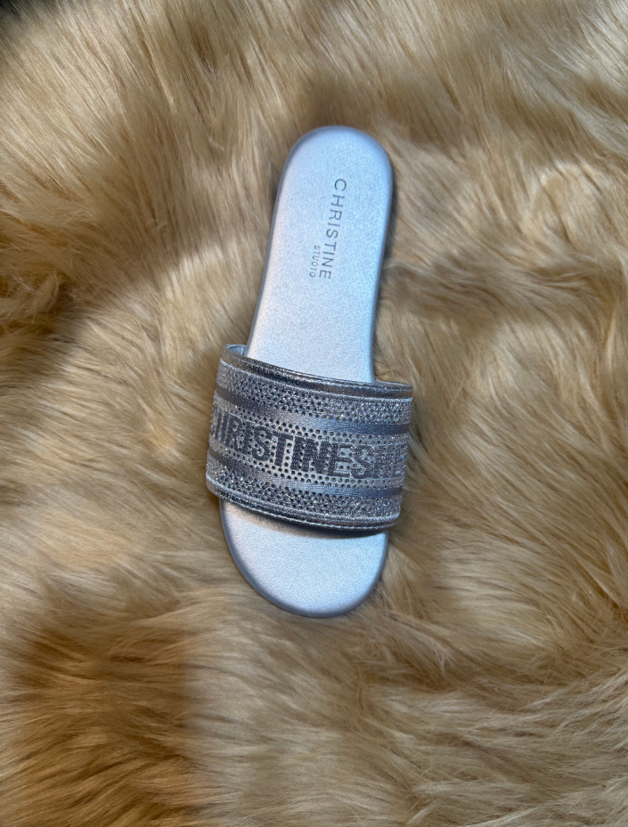 Champagne Gold Rhinestone Embroidered Slides Free shipping 2026 Luxury Daily Essential Size Friendly Summer Beach hot