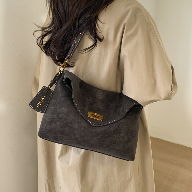 Vintage underarm bag for women, new cross-border style, autumn-winter lightweight luxury, niche fashion, single shoulder crossbody bag. Free shipping. - view 3