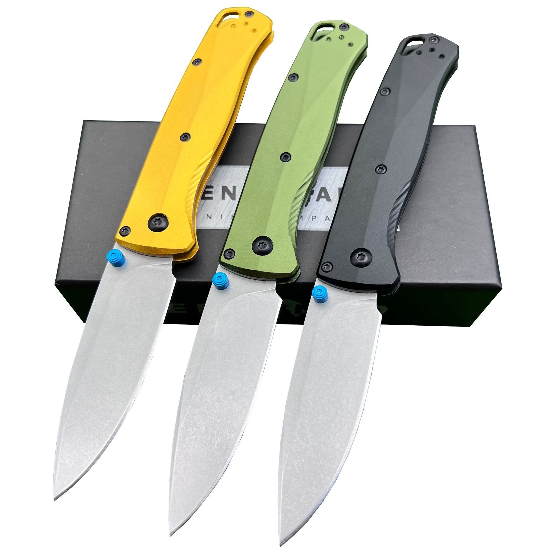 BM 535 Bugout Aluminum Handle Folding Knife D2 Hardness Blade Portable Camping Outdoor Utility Survival Knives EDC