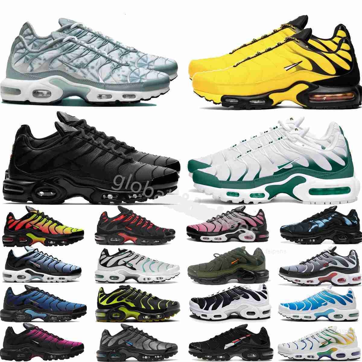 Designer Running Shoes Mens Tn Sports Sneakers Triple White Sky Blue Gradient Honeydew Unity Gradient Tennis Burgundy Yellow Champagne Trainers Outdoo