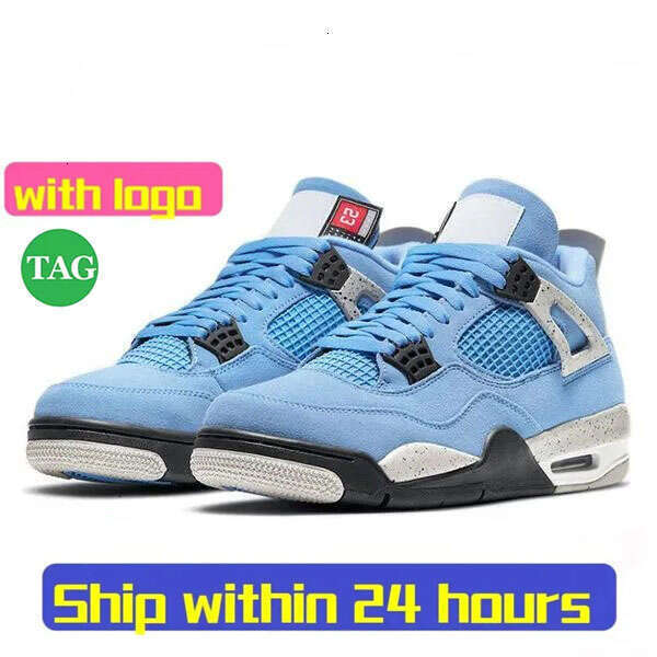 Original Box Designer 4 Basketball shoes Men Women 4s Sneakers Worn Blue Panda Military Black Cat 2025 Purple Thunder Cool Grey Bred Sports Mens Train