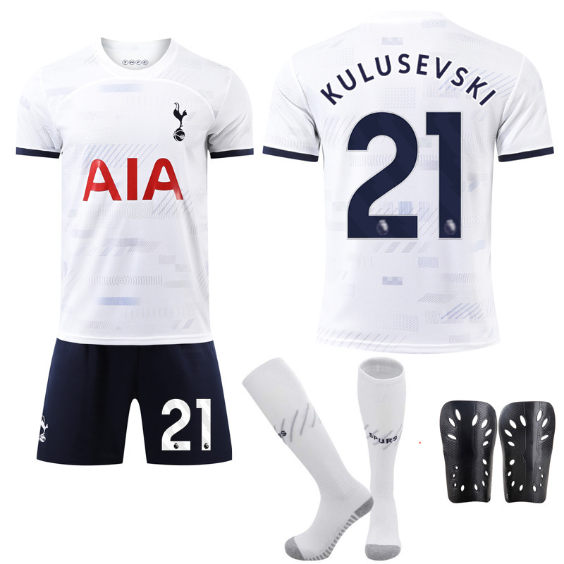 Bestseller 2324 Tottenham Home Football Jersey Set, Fan Edition, With Numbers 7 Son Heung-Min, 9 Richarlison, And 17 Romero Ddmysat