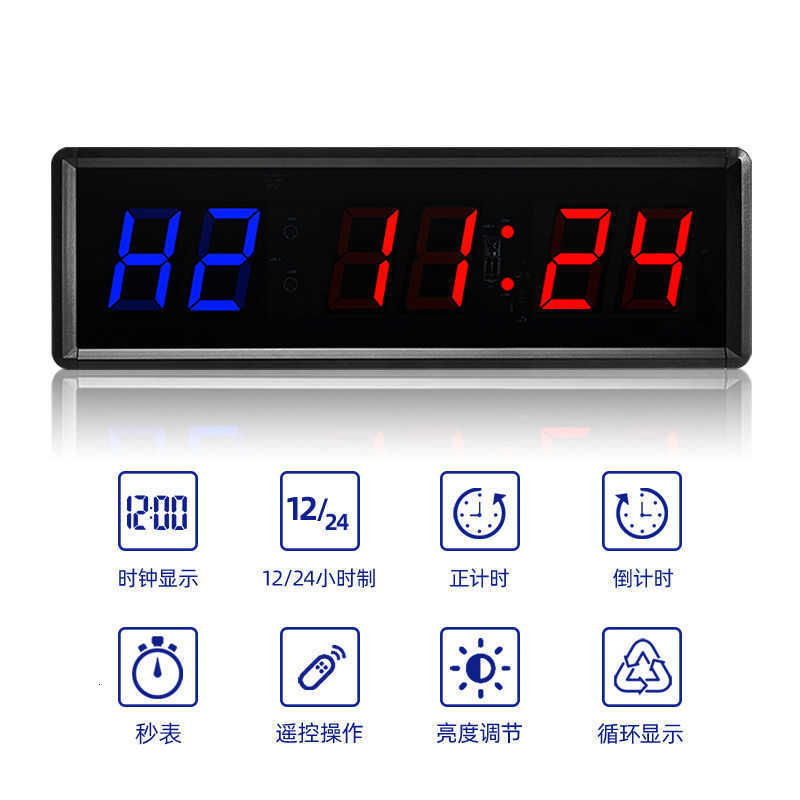 Home training fitness timer, exercise countdown, customizable loop timer, LED electronic digital timer X260504