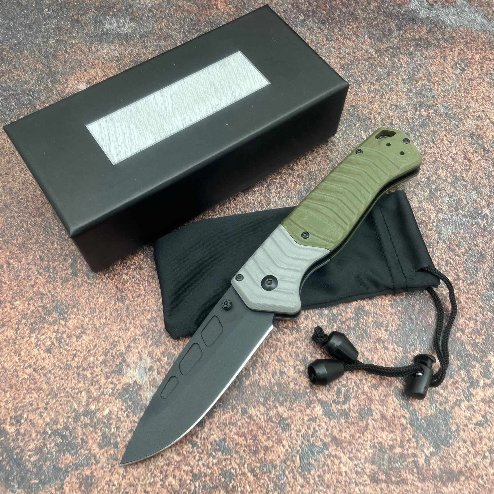 BM 593BK-01 PSK Personal Tactical Pocket Folding Knife D2 Cerakote Blade Milled G10 Handle Camping Hunting EDC Multitool