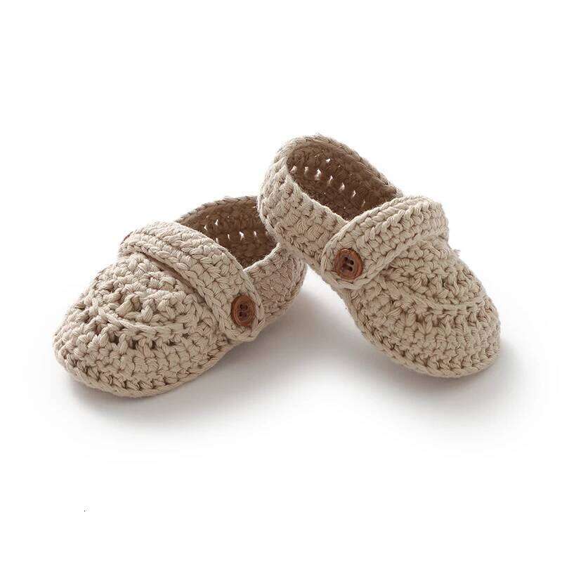 Baby Girls First Walker Shoes Adorable Solid Hand Knit Newborn Infant Slip On Prewalkers 0-12m Toddler Outdoor Indoor Floor Wear 26L0504