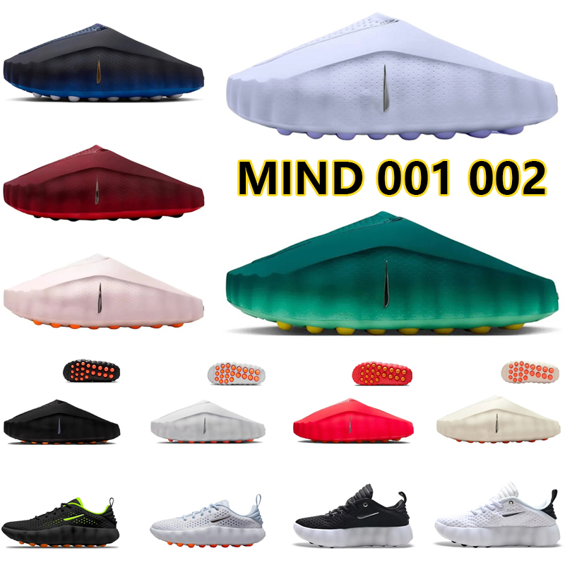 Designer Sandals mind 001 Slide mind 002 Summer Slippers Palest Purple Black Chrome Smoke Football Grey Light Bone Solar Red mind001 mind002 Men Women Scuffs Slides