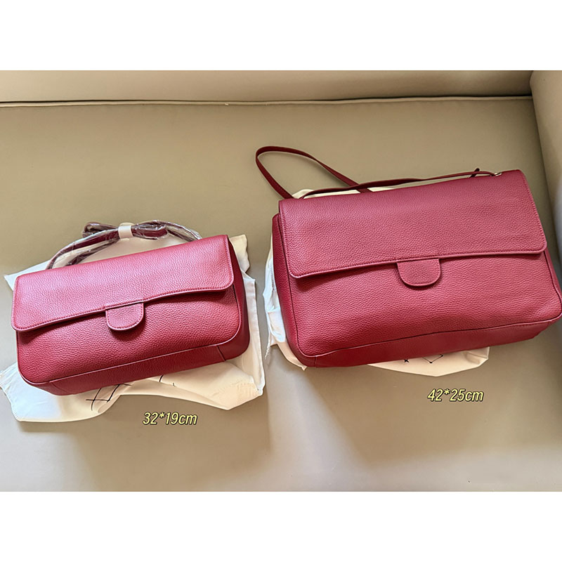 32CM/42CM Women Designer Grained Calfskin Jumbo Maxi Airport XL CF Shoulder Bag Leather Strap Underarm Crossbody Handbag Large Capacity Travel Holiday Sac Pockage