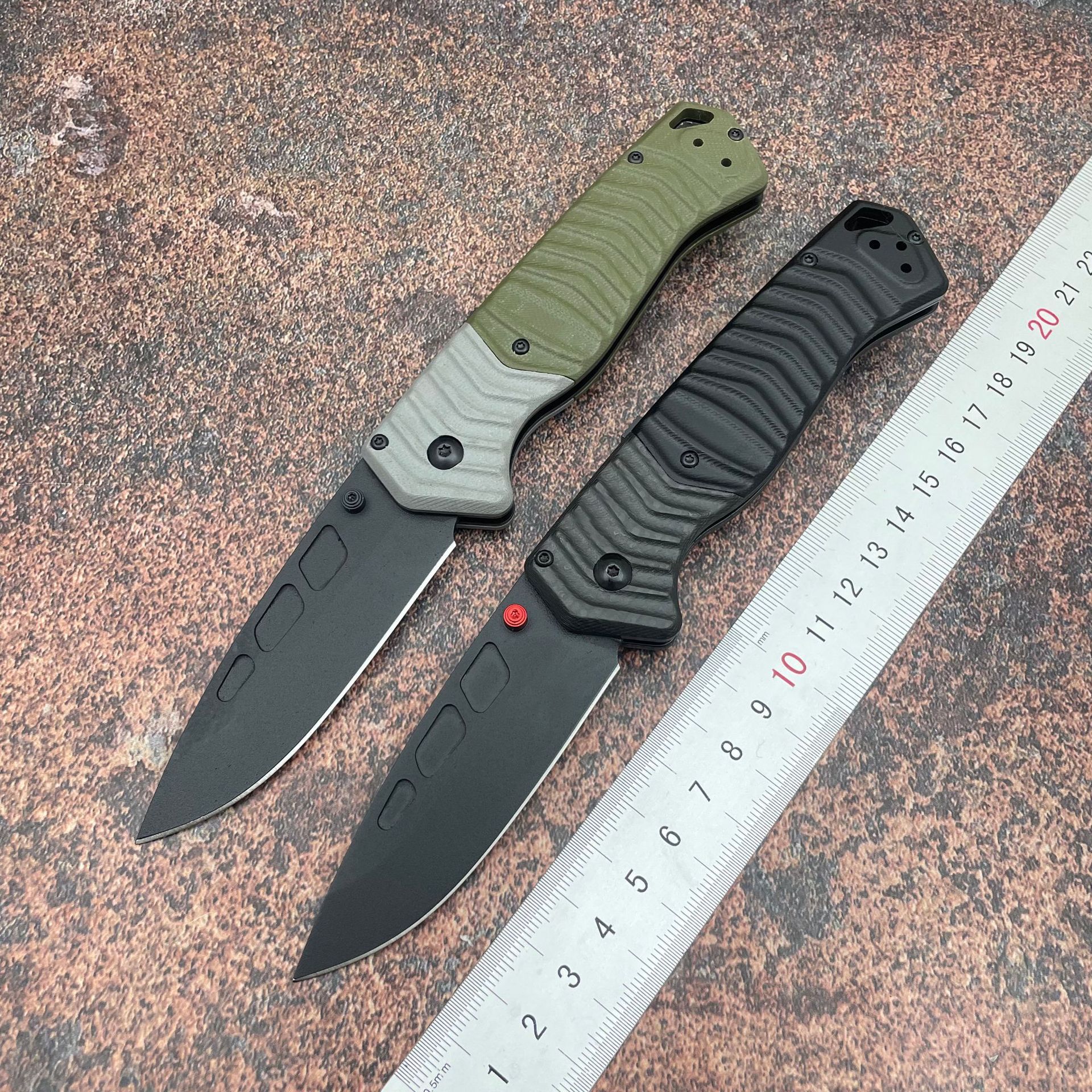 BM 593BK-01 PSK Personal Tactical Pocket Folding Knife D2 Cerakote Blade Milled G10 Handle Camping Hunting EDC Multitool