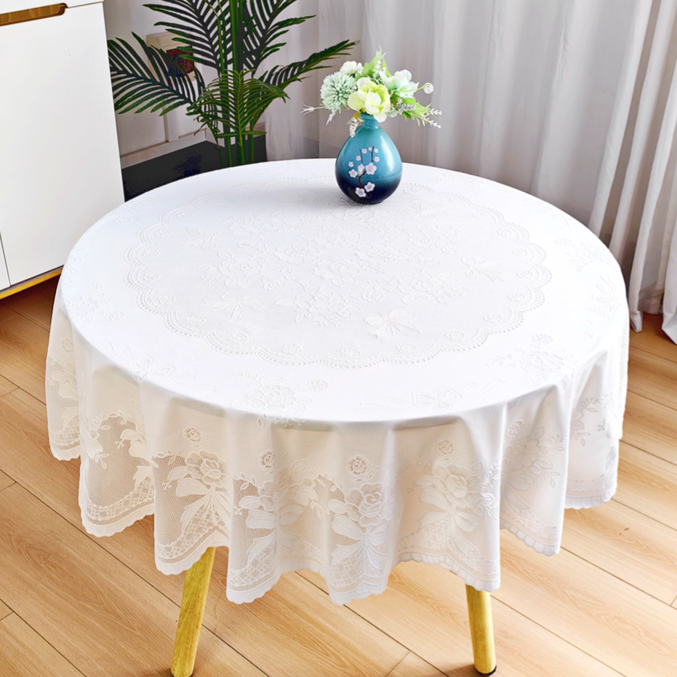 YL-38592 Custom Premium Tablecloth, Waterproof, Oil-proof, Wash-free, Rectangular Grid Tablecloth