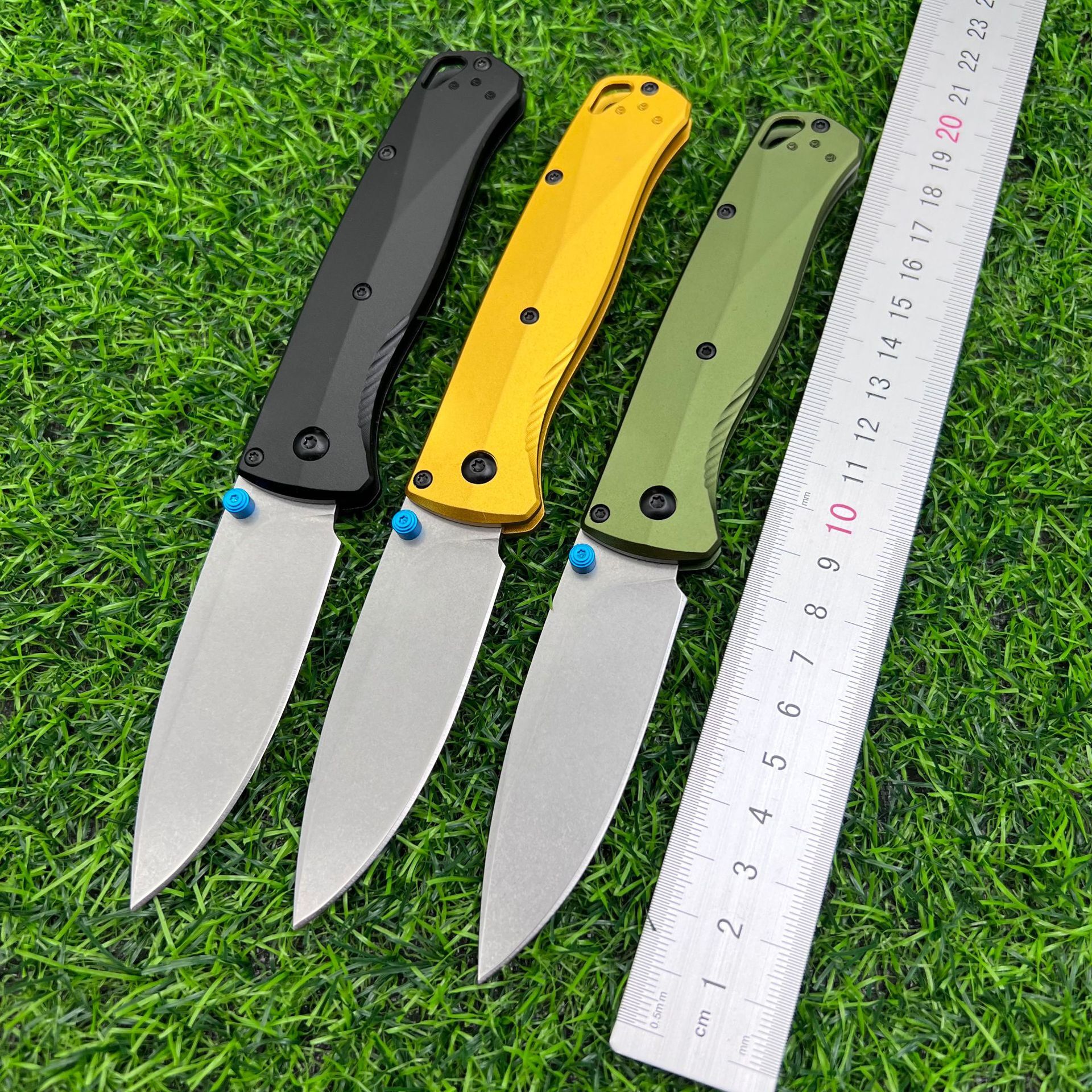 BM 535 Bugout Aluminum Handle Folding Knife D2 Hardness Blade Portable Camping Outdoor Utility Survival Knives EDC