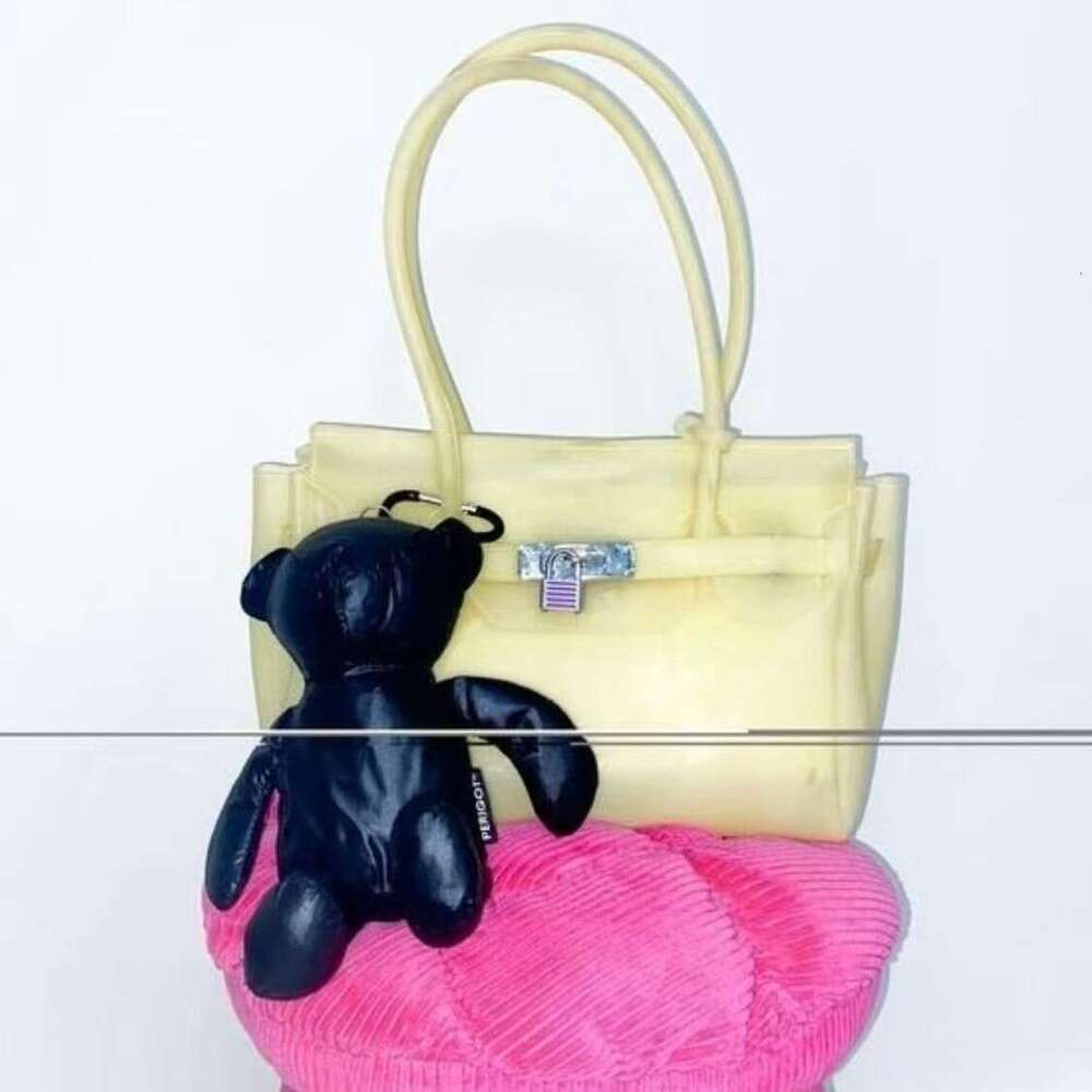Jelly 2026 Summer New Commuting Tote Fashionable Transparent Large Capacity Underarm Bag For Women