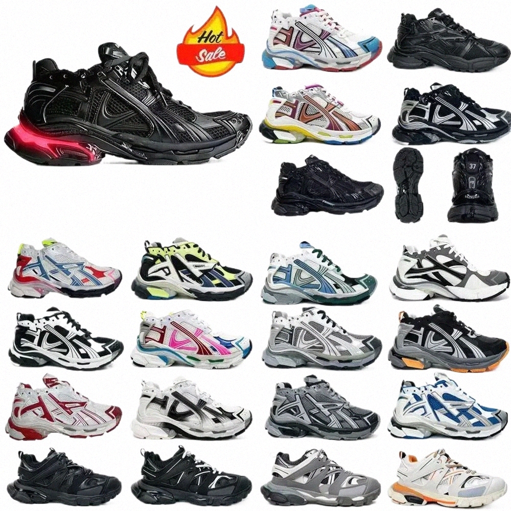 brand Sneakers Track Runners 7.0 7.5 3.0 Designer Platform All Black white Multicolor Pink Blue Grey Ancien Daddy men women trainers Tennis Shoes X250 13B1#