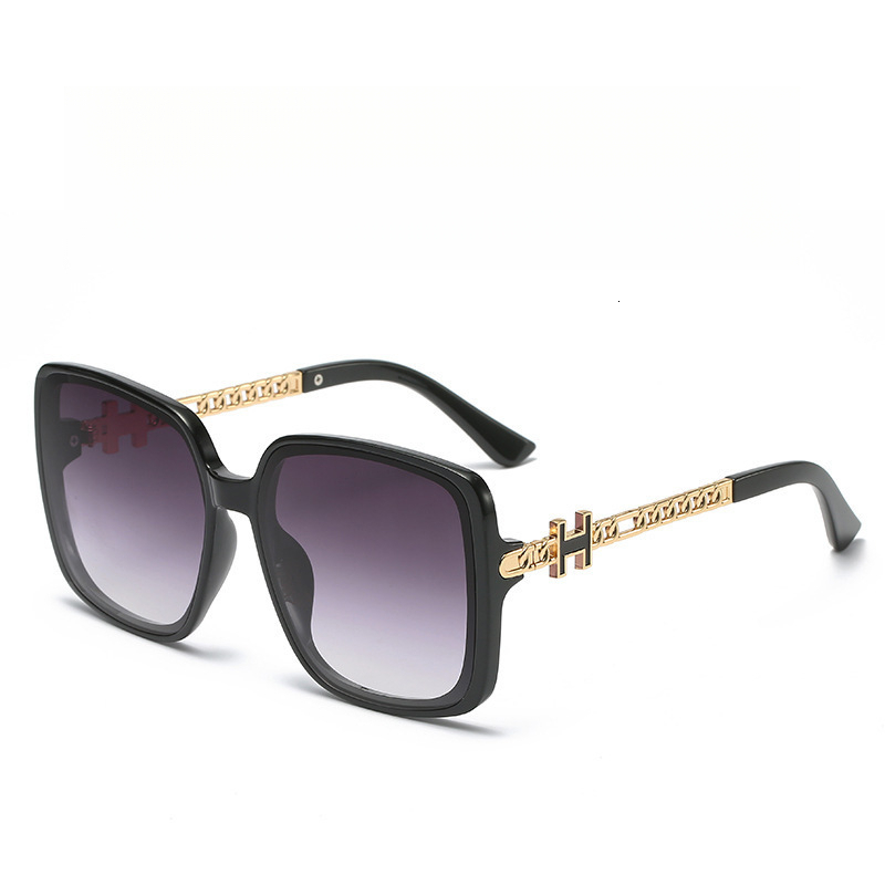 Designer Sunglasses New largeframe slimming UV protection sunglasses for women H orange fashion sunglasses Luxury brand sunglasses