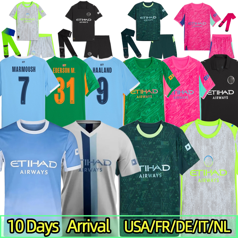 25 26 27 HAALAND soccer jerseys FODEN MARMOUSH DOKU MARMOUSH McATEE KOVACIC GVARDIOL DE BRUYNE MATHEUS N. MAN CITY NICO football shirt men kids kits sock 3XL 4XL