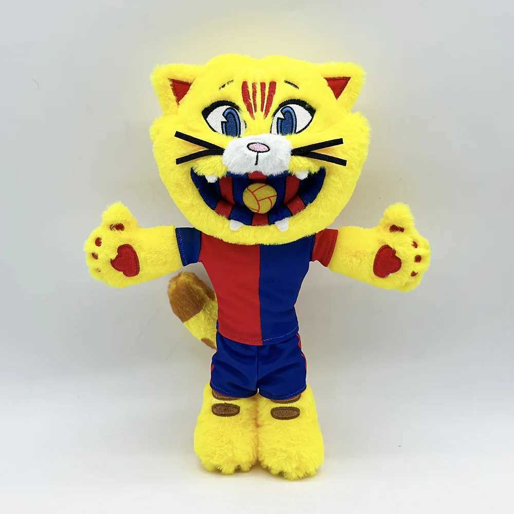 Mascot of Barcelona Football Plush Doll Cat Plushies Collection Souvenir Stuffed Toys Kids Child Boys Girls Birthday Gifts X260504