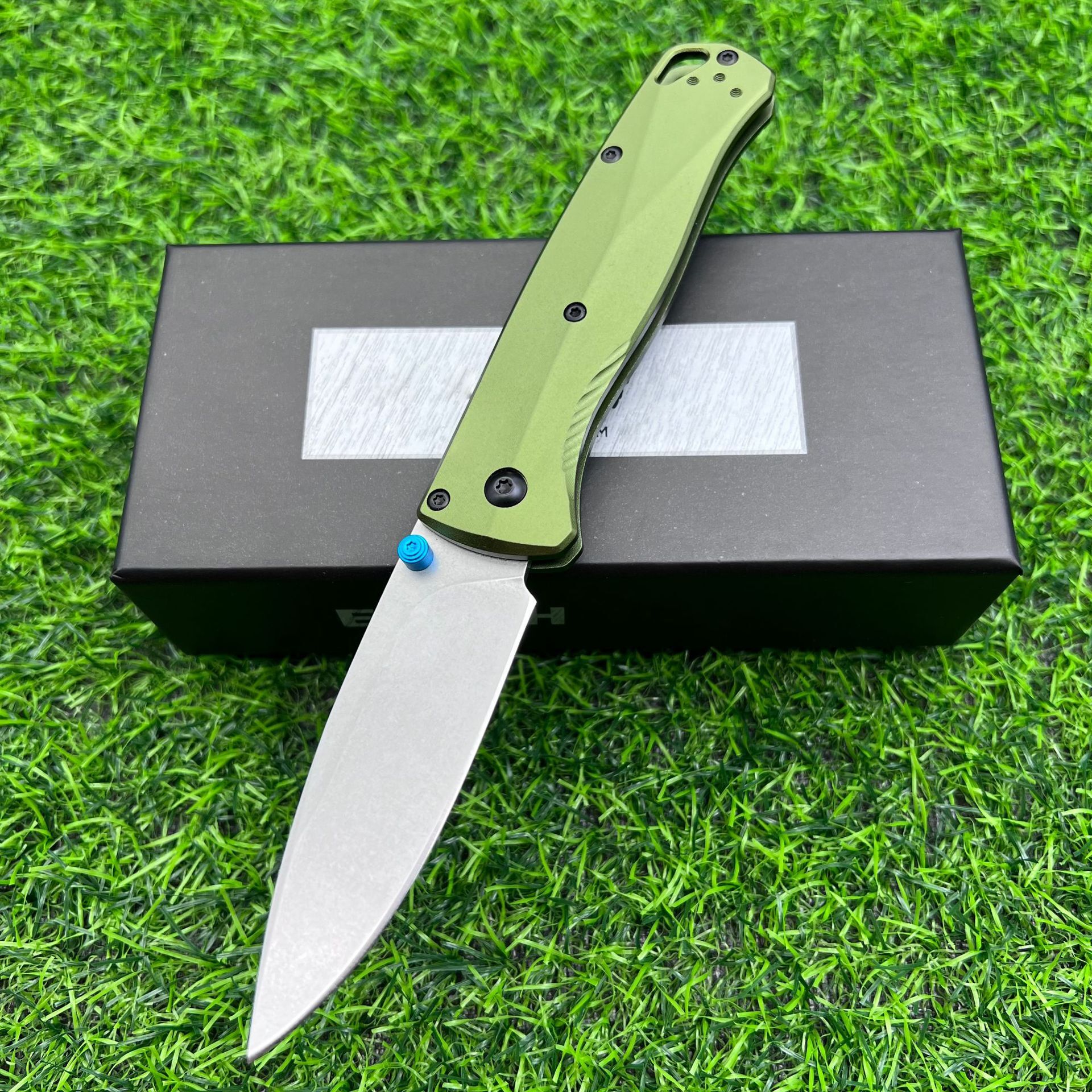BM 535 Bugout Aluminum Handle Folding Knife D2 Hardness Blade Portable Camping Outdoor Utility Survival Knives EDC