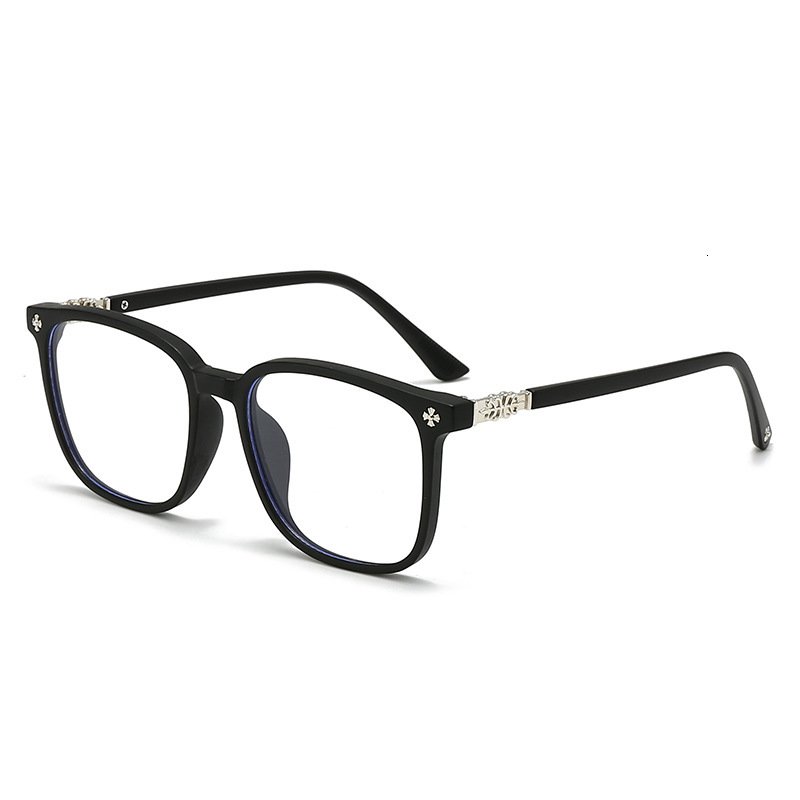 Luxury Brand Designer Unisex Large Frame Anti-Blue Light Glasses Prescription Eyeglasses Frame Photochromic Clear Eyewear Chic Stylish Modern