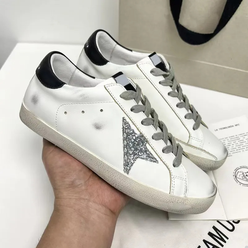 designer old shoe superstarshoe goldgooose womens sneakers goos high for women super star suede sequined leopard print white doold dirty classic casual shoes