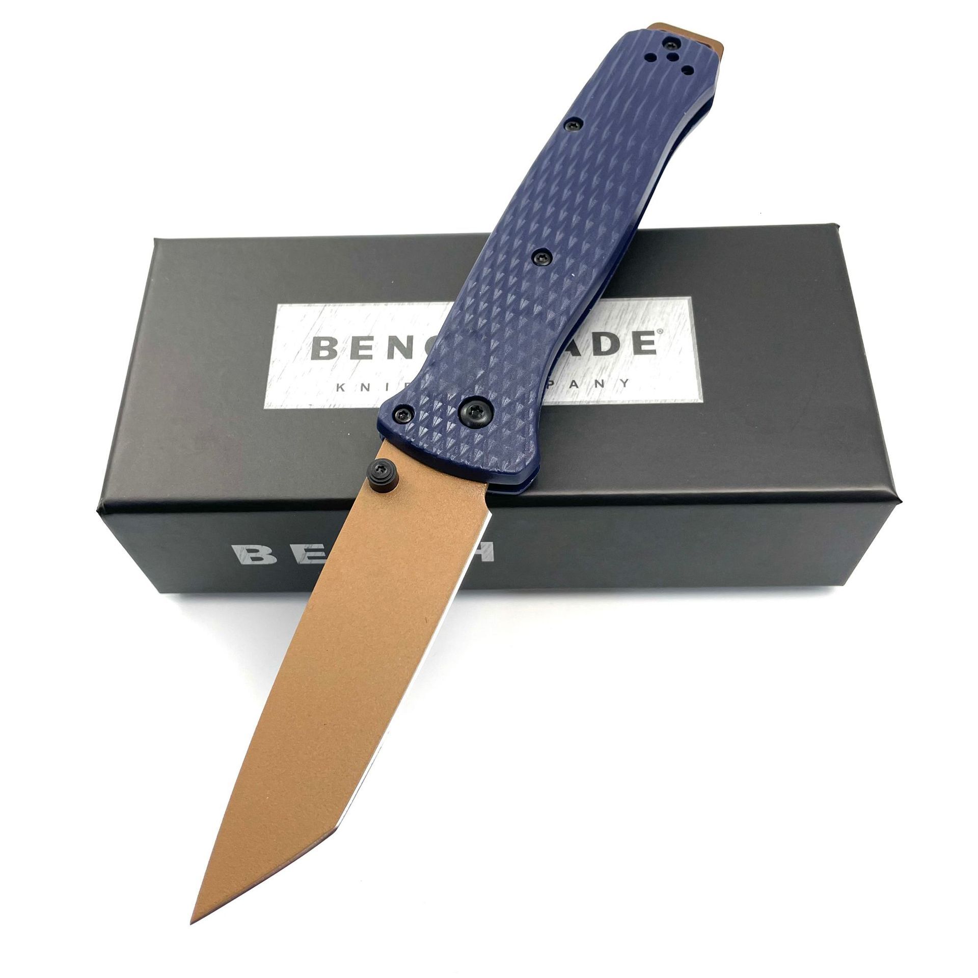 BM537 Bailout BM Knife Self Defense Pocket Knives Outdoor EDC Survival Flipper Folding Knife Camping Hunting Tool Nylon Handle