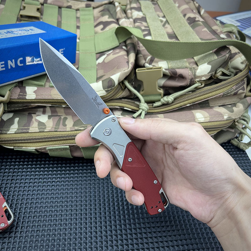High Quality BM 535 Folding Knife Sharp Waist Outdoor Knife Survival Camping Knife D2 Blade Aluminum Handle Aluminum Handle