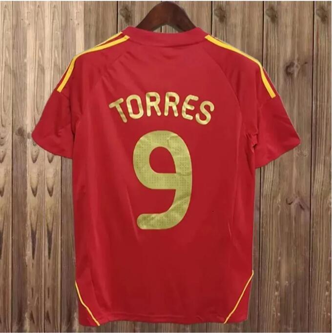 final 1998 SpainS retro jersey 1996 1994 RAUL XAVI Hierro LUIS ENSRIQUE ALONSO Iniesta PUYOL PIQUE David Villa TORRES 2008 2012 2002 Guerrero Guardiol