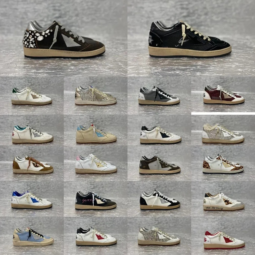 Goldan Goods Luxury Designer Brand Men Women Sneakers Ball Star Shoes Dirty Shoes Classic Casual Superstar Shoes Old School Sneakers Do-old Italy Trainers Size 35-46