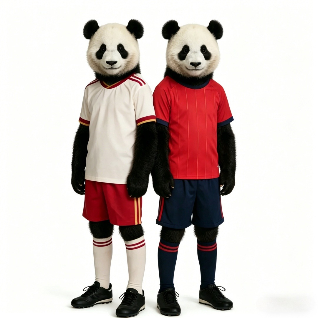 2026 Home/away Quick-Dry Football Kit with Shorts for Boys 2-12 Y Uniform for Training Sports Kids Spain Style Soccer Jersey Set,unisex size, panda lo