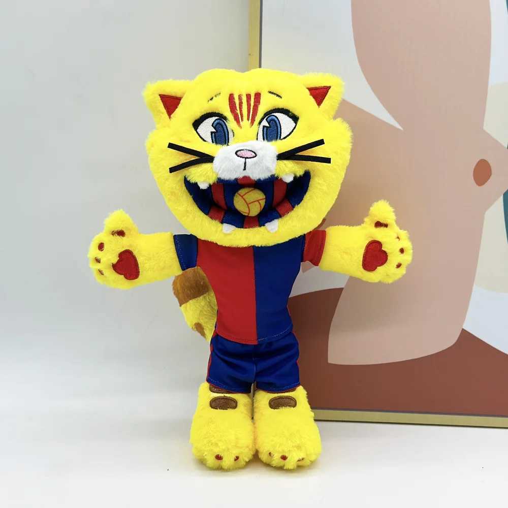 Mascot of Barcelona Football Plush Doll Cat Plushies Collection Souvenir Stuffed Toys Kids Child Boys Girls Birthday Gifts X260504