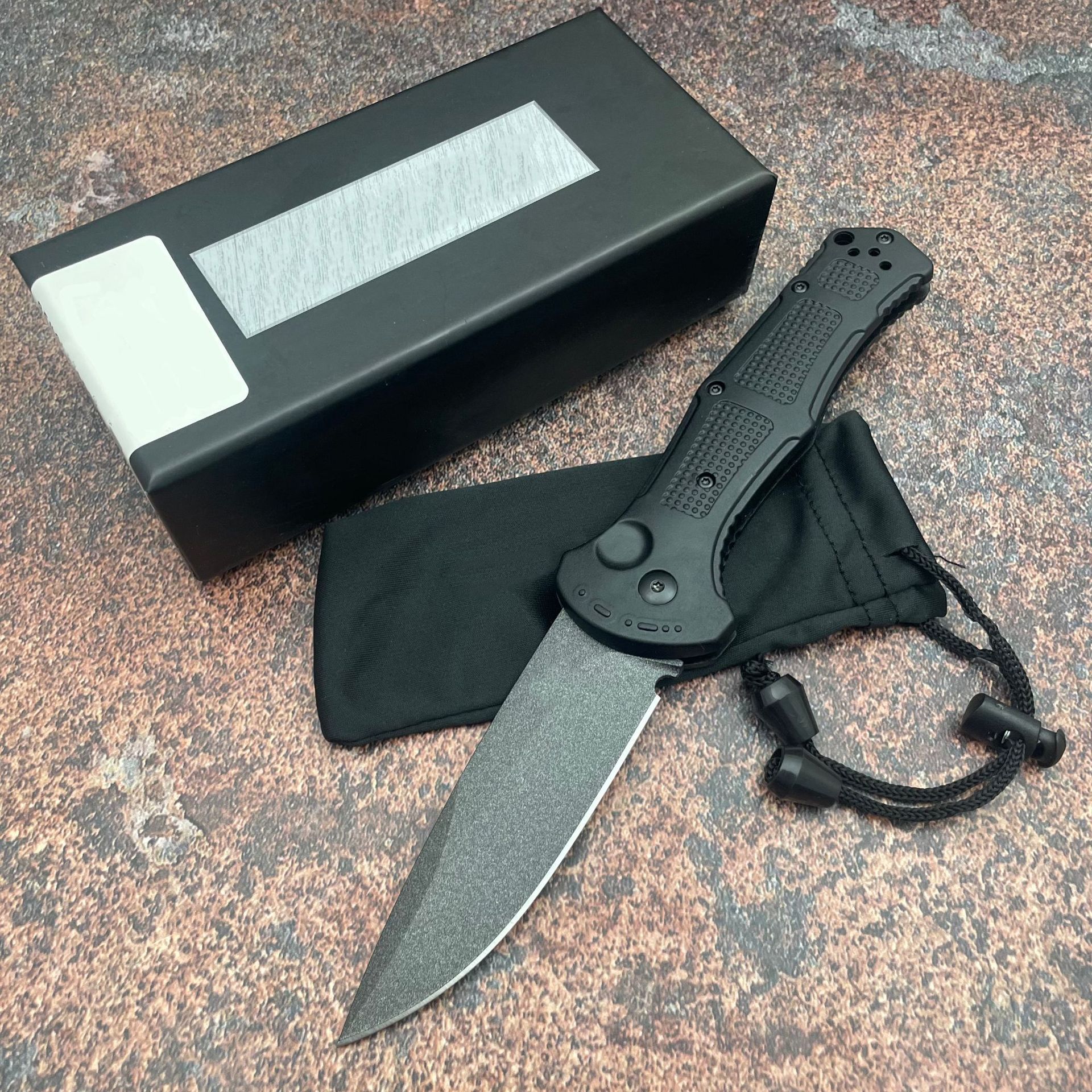 New BM 9070 Small Folding Knife EDC Camping Hiking Tools High Quality D2 Blade Nylon Fiber Handle Outdoor Pocket Knife