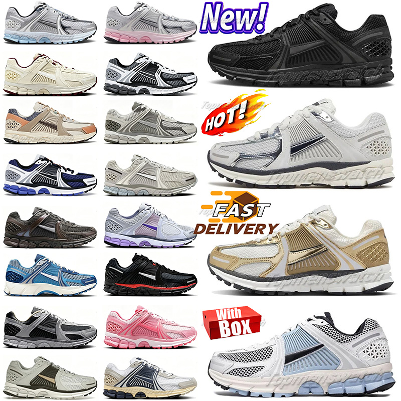 Vomero 5 Designer Running Shoes Men Women V5 metallic gold photon dust pink brown yellow ochre anthracite white Vomeros trainers footwear chaussures With Box