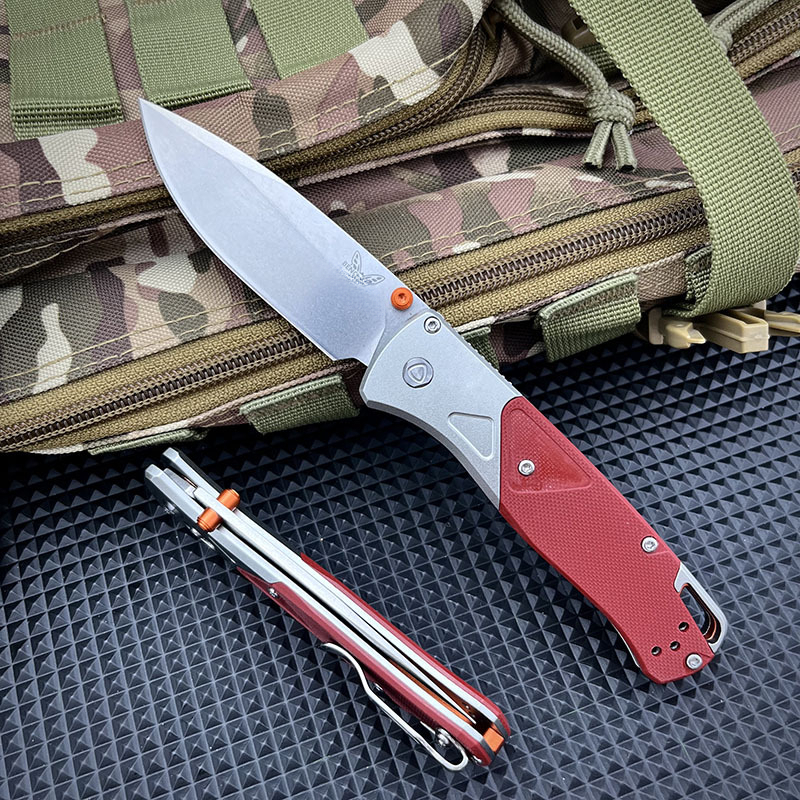 High Quality BM 535 Folding Knife Sharp Waist Outdoor Knife Survival Camping Knife D2 Blade Aluminum Handle Aluminum Handle
