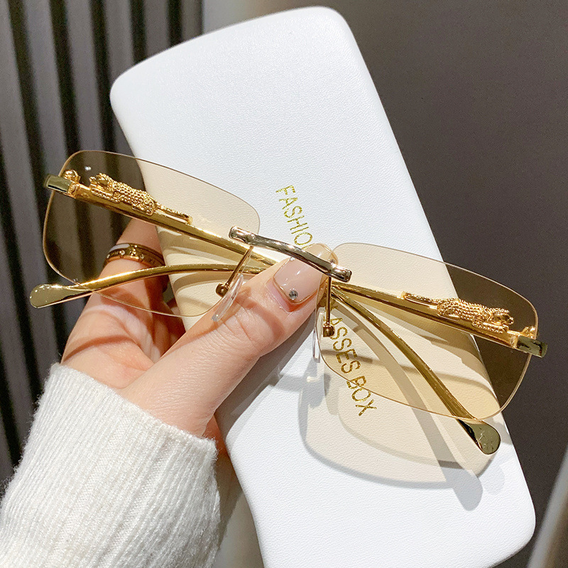 Luxury Brand Designer Sunglasses Personalized European And American Fashion Small Frame Hip-Hop Sunglasses High-End Men's Ins Glasses Internet Ce