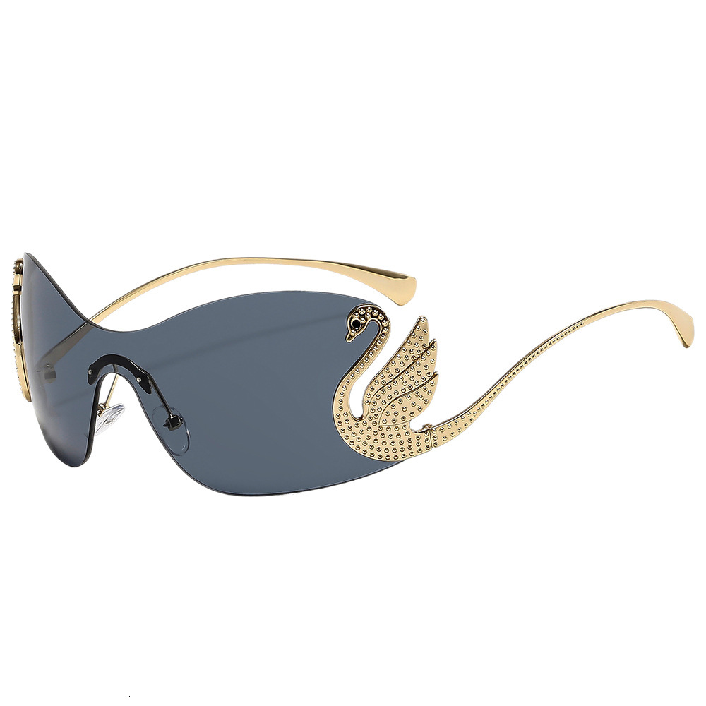 Designer Sunglasses New temple metal sunglasses with a stylish integrated design personalized with diamond inlays and UV protection Luxury brand sungl