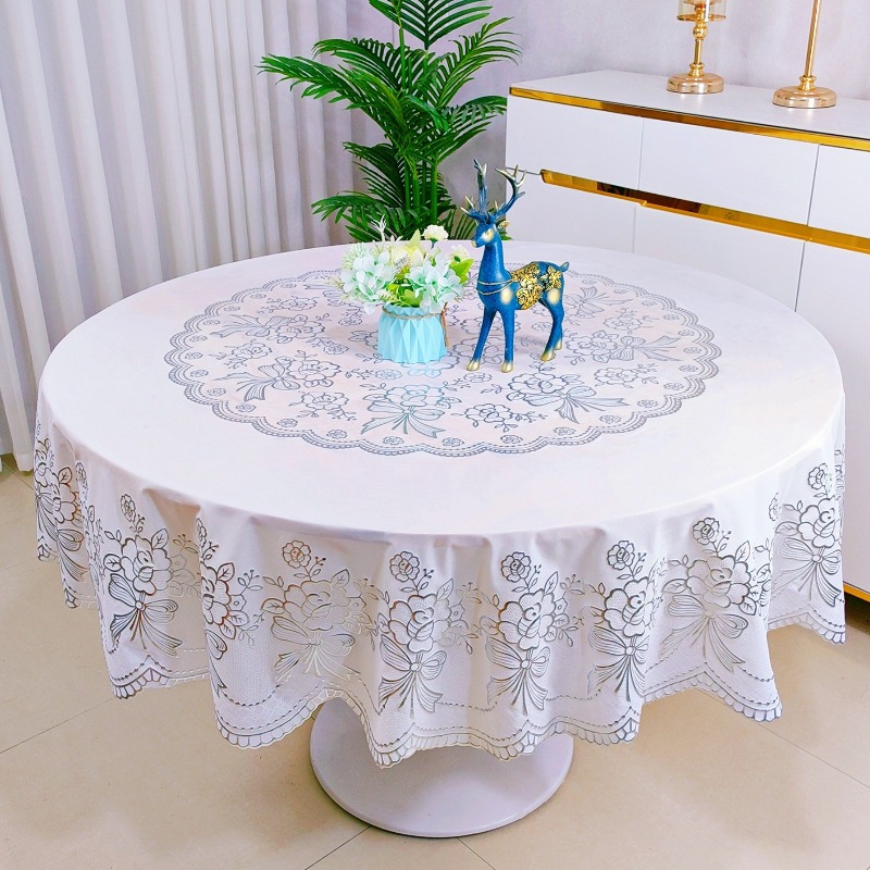 YL-38592 Custom Premium Tablecloth, Waterproof, Oil-proof, Wash-free, Rectangular Grid Tablecloth