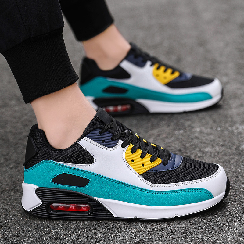 2026 New Men's Color Block Air Cushion Sneakers Lightweight Breathable Casual Sports Running Shoes Free shipping