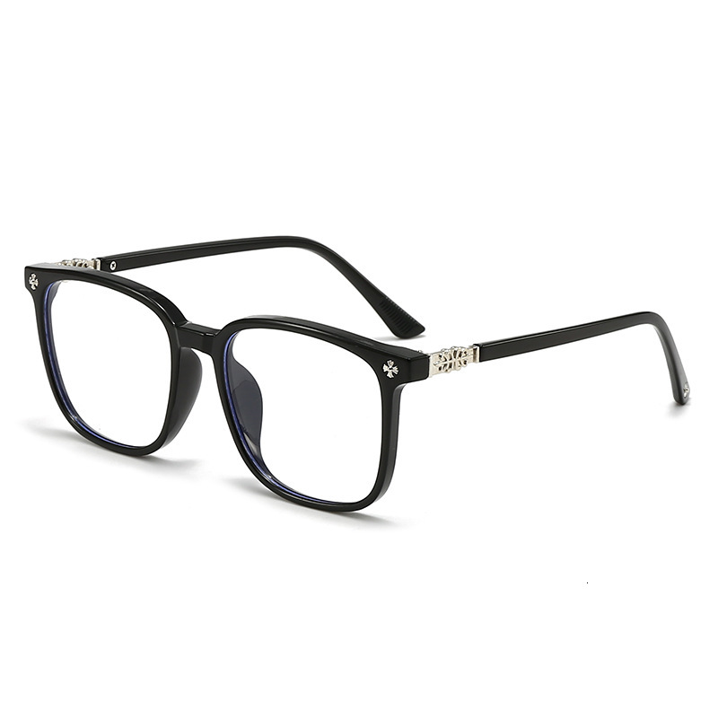 Luxury Brand Designer Unisex Large Frame Anti-Blue Light Glasses Prescription Eyeglasses Frame Photochromic Clear Eyewear Chic Stylish Modern