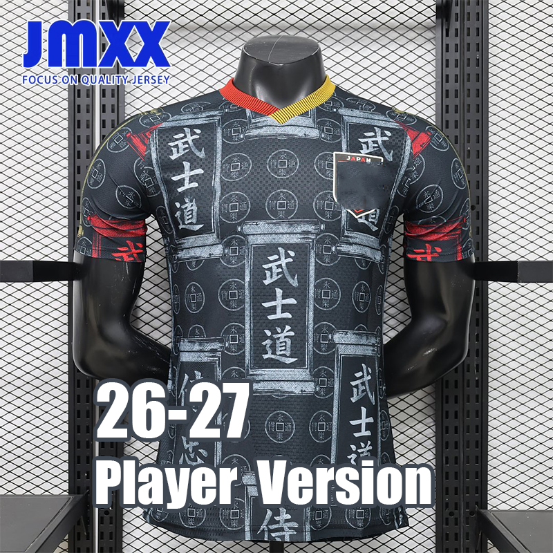 JMXX 26 27 Japan Bushido Soccer Jersey Pre Match Training Mens Uniforms Jerseys Football Man Shirt 2025 2026 Player Version