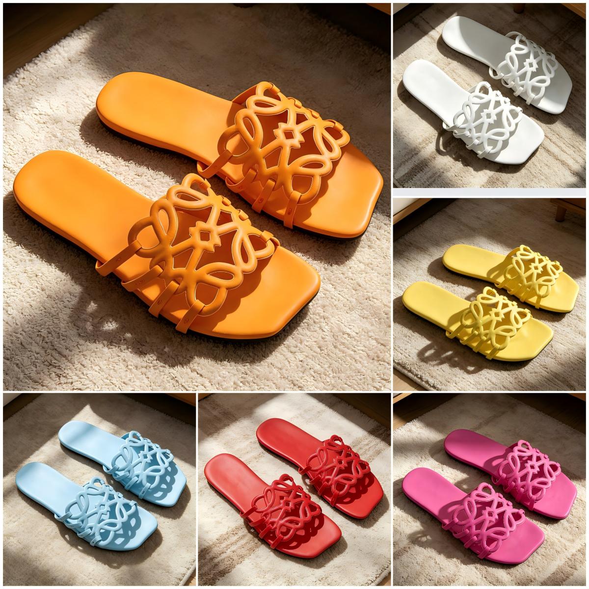 summer designer sandals for women slides loeweer shoes sandal sliders slippers men heels flip flops mens loafers sandalia de mujer luxury luxe femme white 564952364