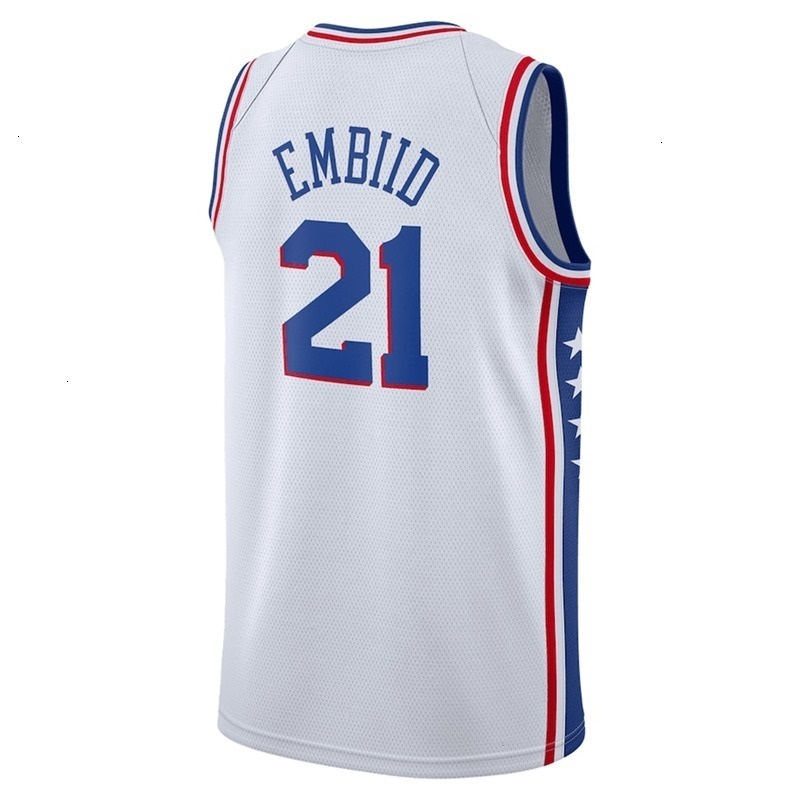 Joel Embiid Tyrese Maxey Basketball Jersey Paul George Allen Iverson V J Edgecombe Jared McCain Caleb Martin Sixer ominick Barlow 76er Quentin Grimes 