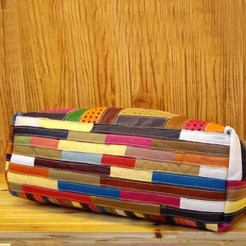 Ipinee Genuine Leather Handbag Large Bag For Shoulder Patchwork Designer High Quality Women Totes Bags SENYY