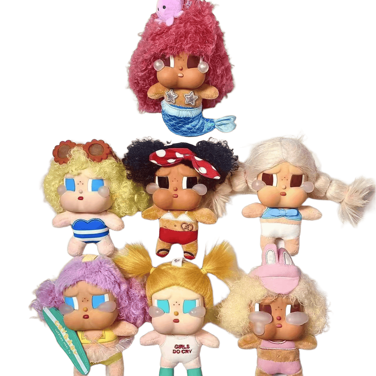 CRYBABY Vacation Mode On Series Vinyl Doll Blind Box Mystery Box Toy Kawaii Ornaments Figurines Home Desktop Model Gift QIAOWANTONG
