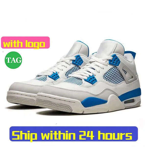 Original Box Designer 4 Basketball shoes Men Women 4s Sneakers Worn Blue Panda Military Black Cat 2025 Purple Thunder Cool Grey Bred Sports Mens Train