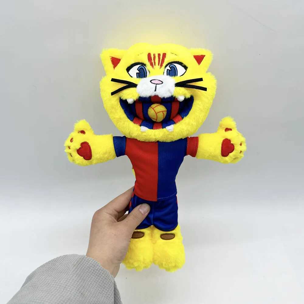 Mascot of Barcelona Football Plush Doll Cat Plushies Collection Souvenir Stuffed Toys Kids Child Boys Girls Birthday Gifts X260504