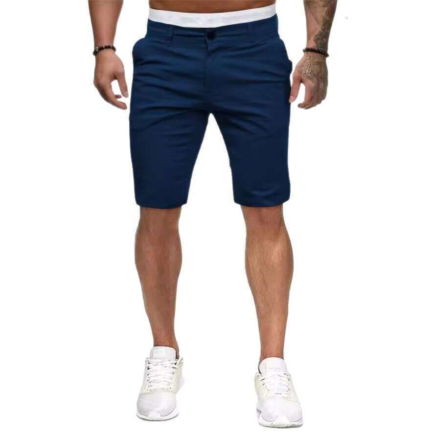 Summer New Casual Shorts for Men, European and American Style Slim Fit Men's Color Shorts Wholesale