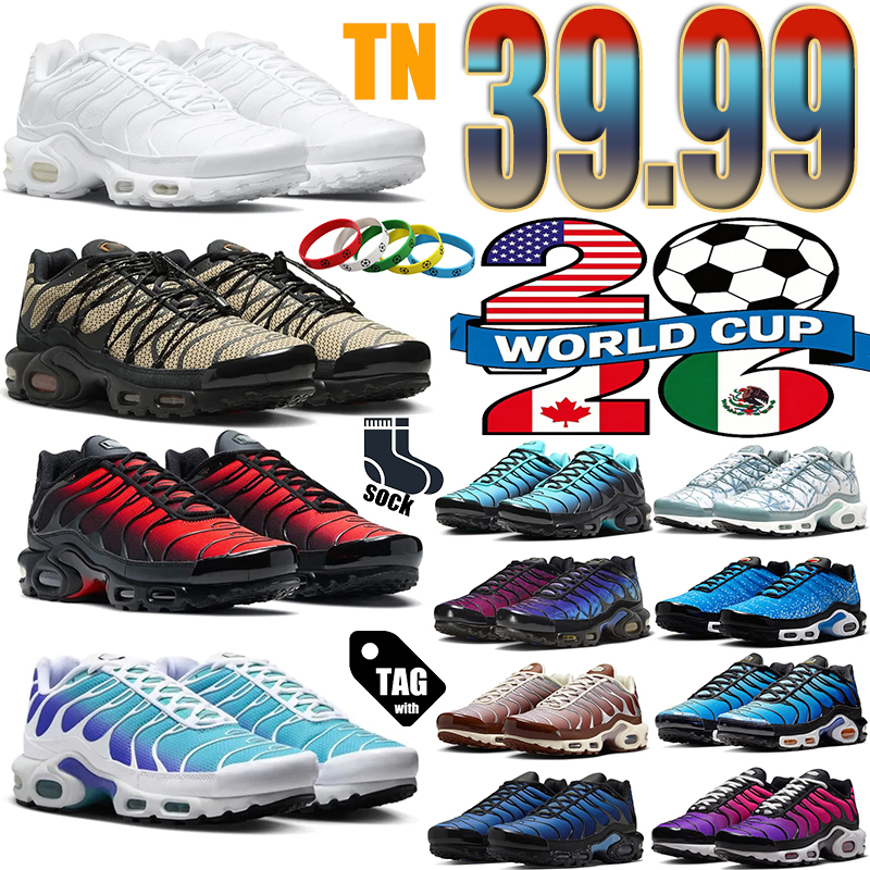 Designer tn plus Men Running Shoes tnss Trainers retroes Black Triple tn Utility Spider White Red white Height Increasing Outdoor Recreation Metallic 40-45