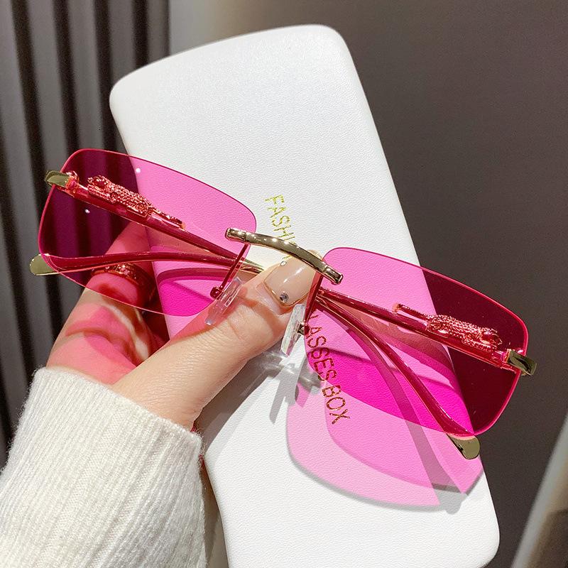 Luxury Brand Designer Sunglasses Personalized European And American Fashion Small Frame Hip-Hop Sunglasses High-End Men's Ins Glasses Internet Ce