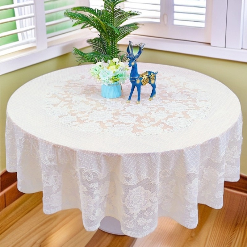 YL-38592 Custom Premium Tablecloth, Waterproof, Oil-proof, Wash-free, Rectangular Grid Tablecloth