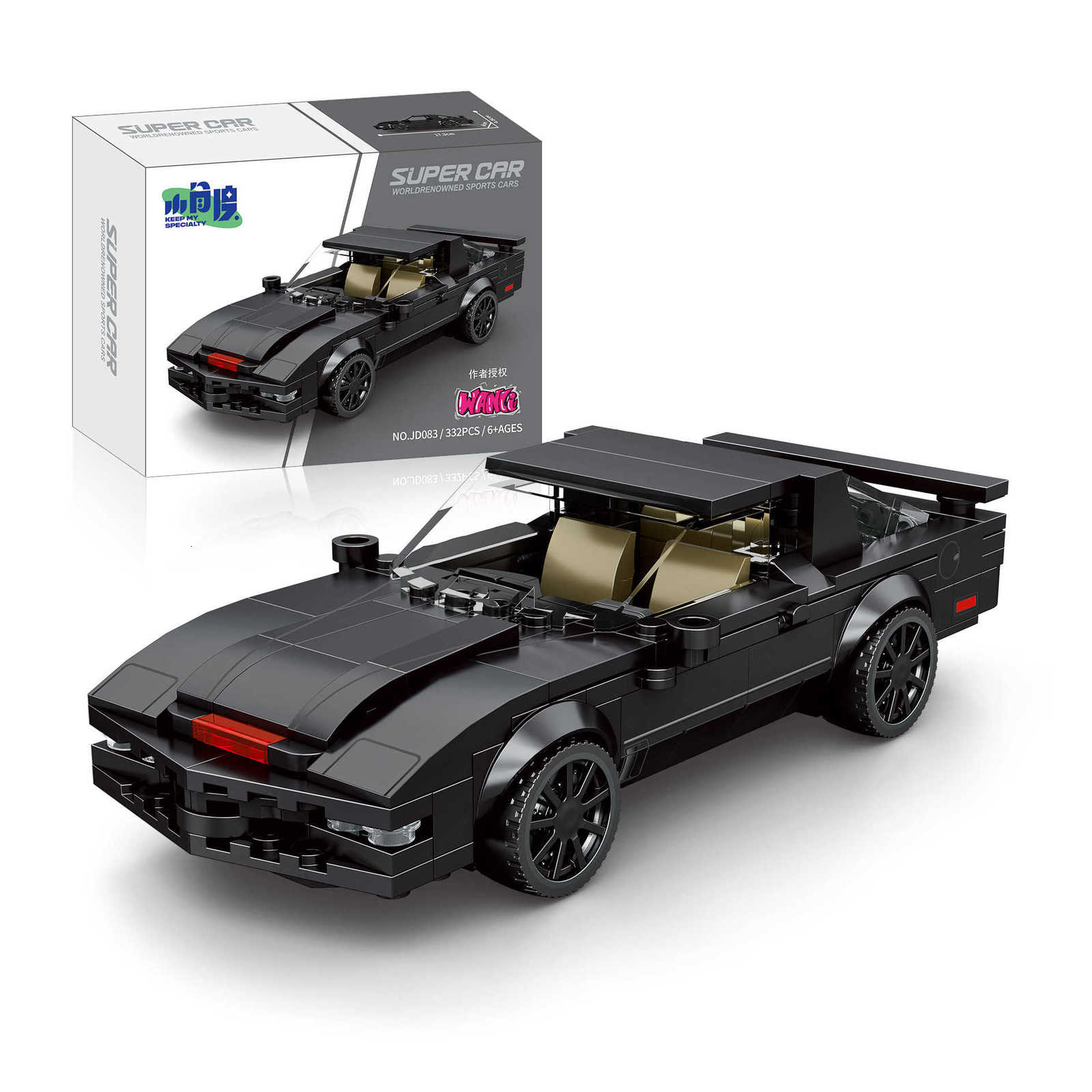 Small-angle eight-grid vehicle JD series speed car model small particle decorative figurine building blocks toy giftT251126
