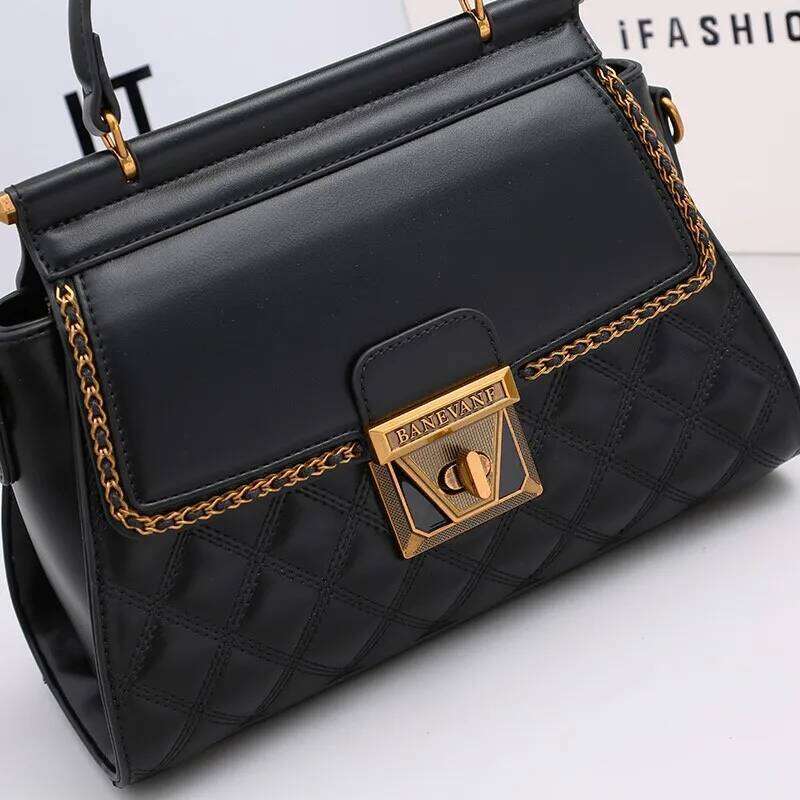 Women S Handbag New Autumn Winter High End Feeling Light Luxury Diamond Grid Small Square Bag Shoulder And Crossbody SENYY