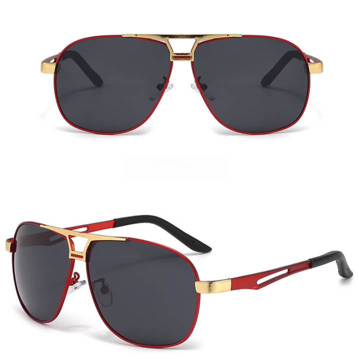 2026 Designer Luxury Men's Classic Business Glasses Fashion Trend Toad Metal Polarized Sunglasses Sunscreen Driving Outdoor Glasses Vacation Moun - view 8